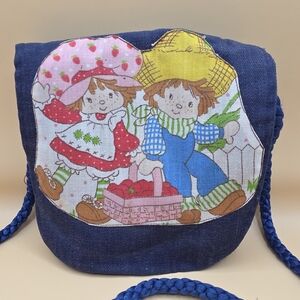 Vintage Handmade Strawberry Shortcake Purse / Hand Warmer